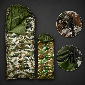 Спальний мішок Tactical Camp (200+30)x90 см JJ003 фото