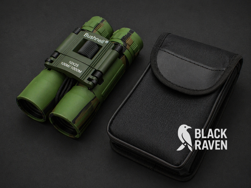 Бінокль Bushnell Scout 10x25 з чохлом Камуфляж KK004 фото